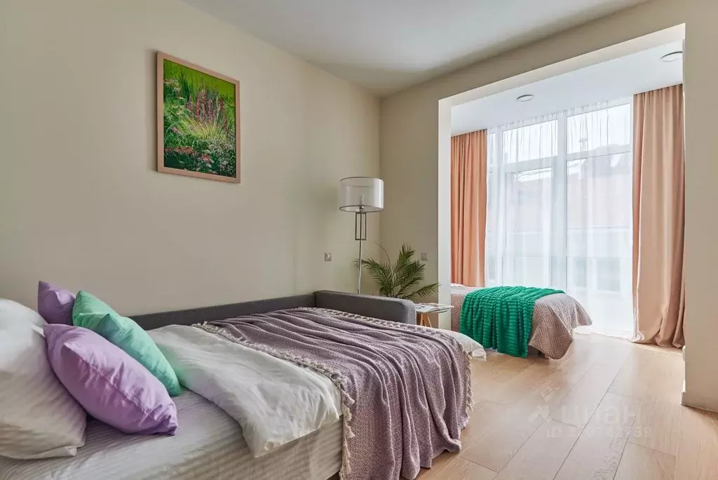 Студия Краснодарский край, Сочи Бытха мкр, ул. Бытха, 41 (34.0 м) - Фото 1