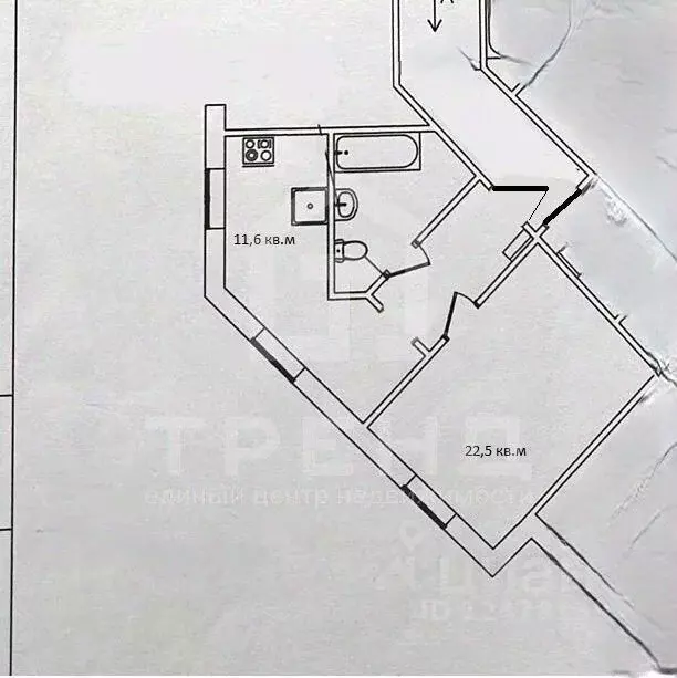 1-к кв. Санкт-Петербург Мебельная ул., 21к1 (45.0 м) - Фото 2