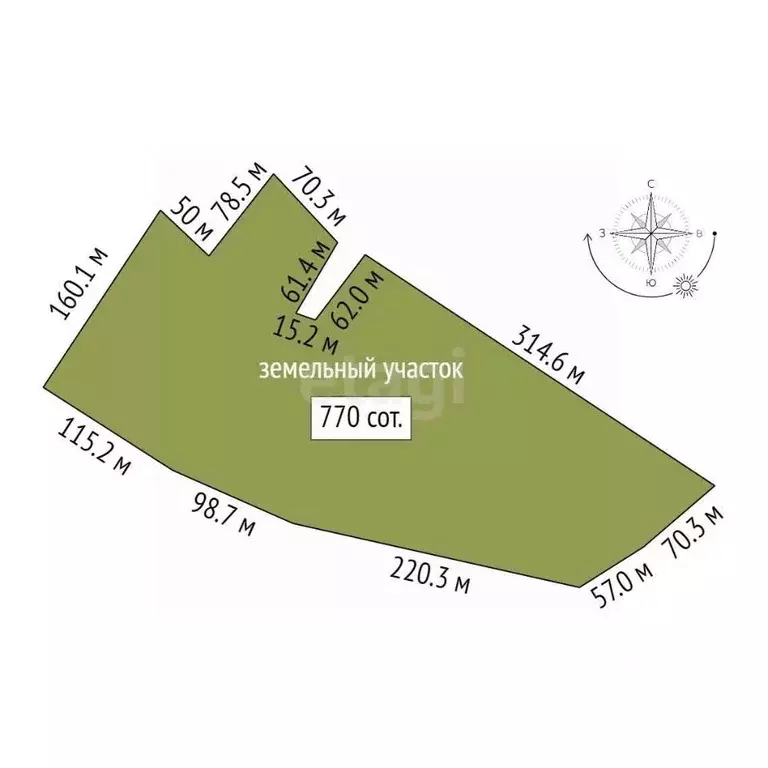 Участок в Костромская область, Сусанино пгт  (770.0 сот.) - Фото 2