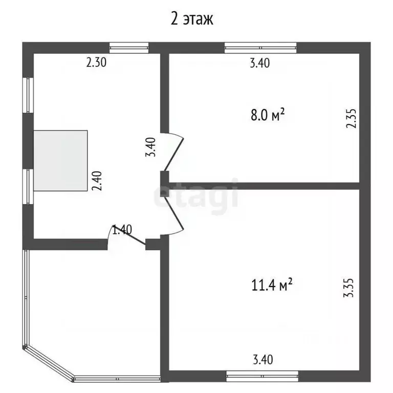 Дом в Калужская область, Малоярославецкий район, Юбилейный с/пос, д. ... - Фото 2