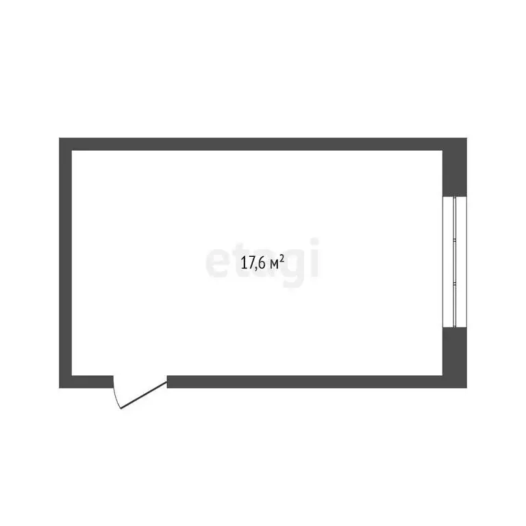 1к в -комнатной квартире (17.6 м) - Фото 1