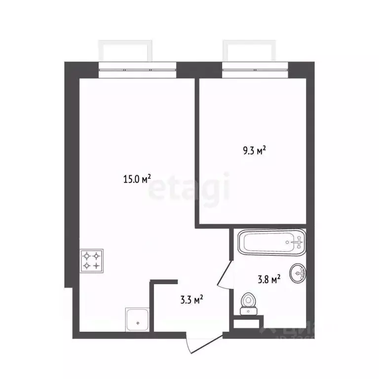 1-к кв. Москва просп. Новосередневский, 17к2 (31.8 м) - Фото 1