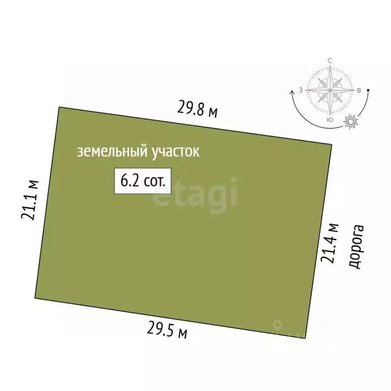 Участок в Ростовская область, Ростов-на-Дону 7-й Раскатный пер. (6.2 ... - Фото 2