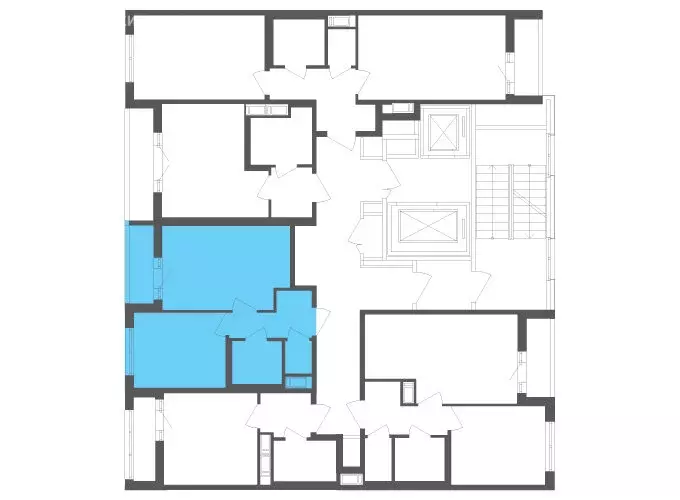 1-комнатная квартира: посёлок Шушары, Старорусский проспект, 3к1 (33.8 ... - Фото 2