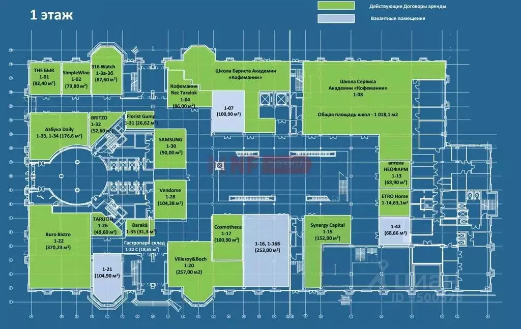Торговая площадь в Москва Новинский бул., 31 (253 м) - Фото 2