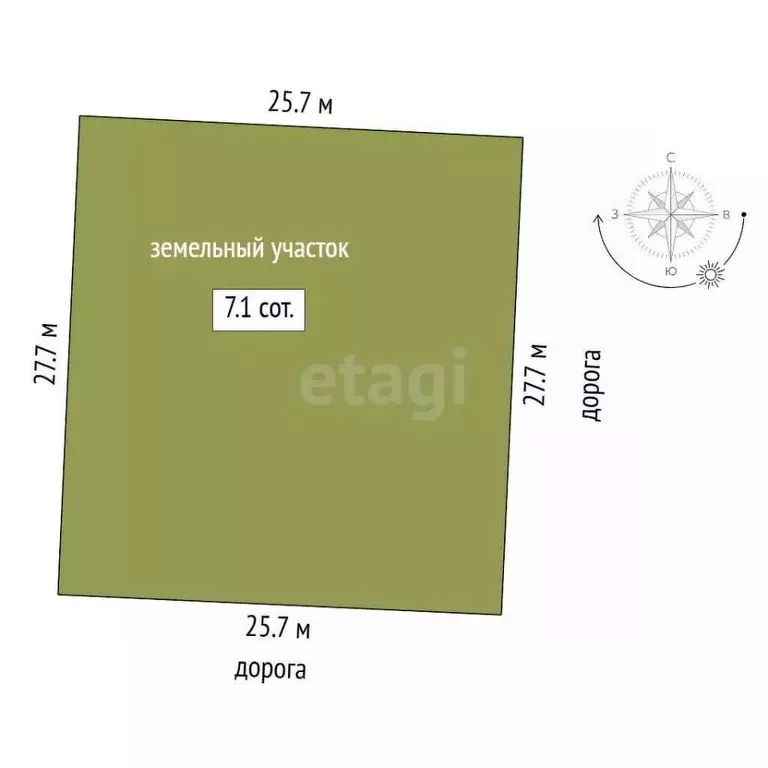 Участок в Тюменская область, Тюмень  (7.12 сот.) - Фото 2
