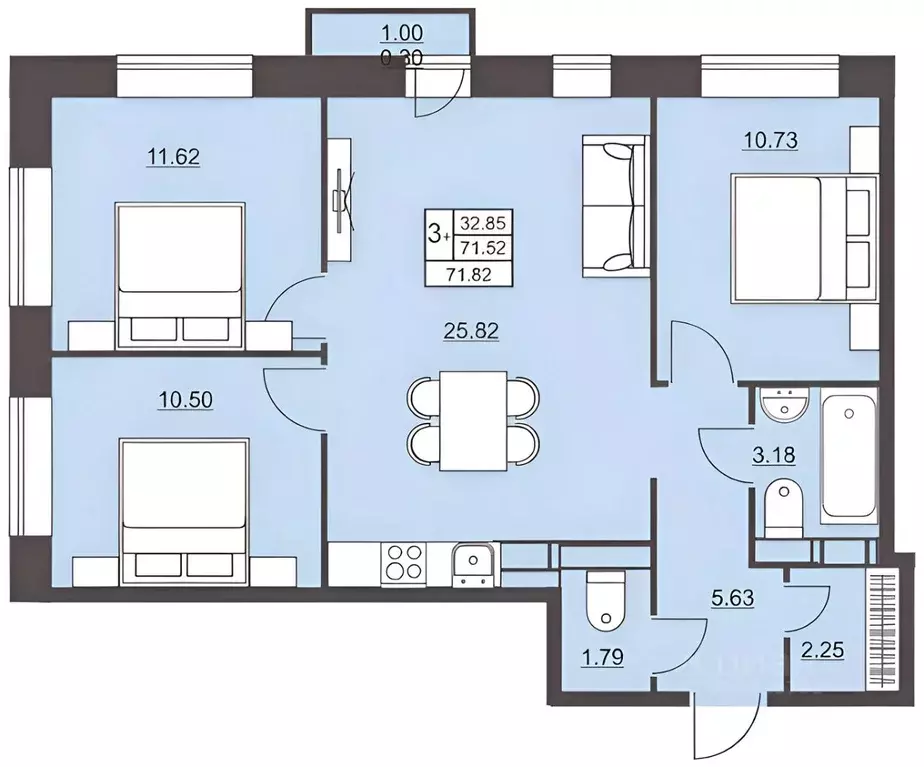 3-к кв. Московская область, Балашиха Саввино мкр, ул. Народного ... - Фото 2