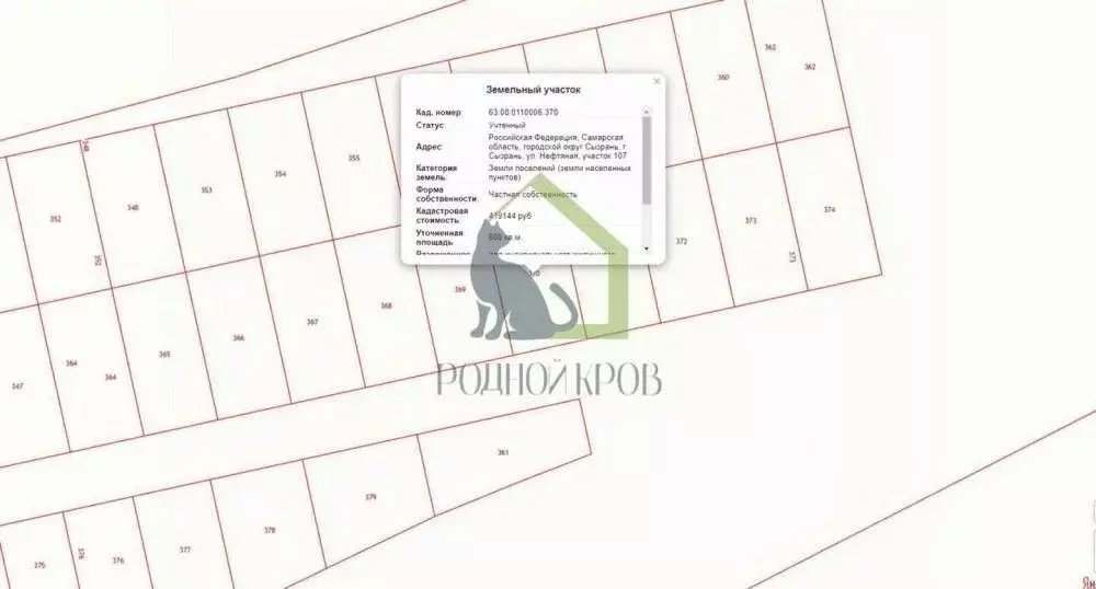 Участок в Самарская область, Сызрань Нефтяная ул. (8.0 сот.) - Фото 1