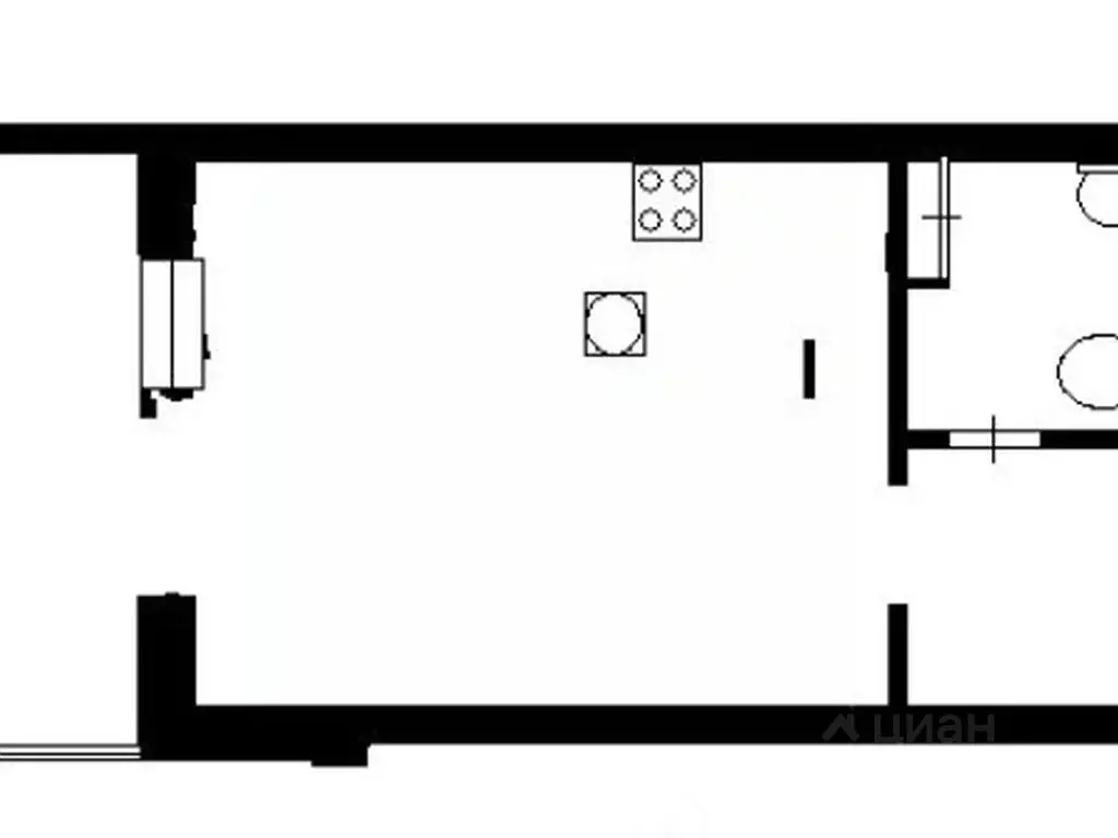 1-к кв. Севастополь проезд Рубежный, 28 (29.2 м) - Фото 2
