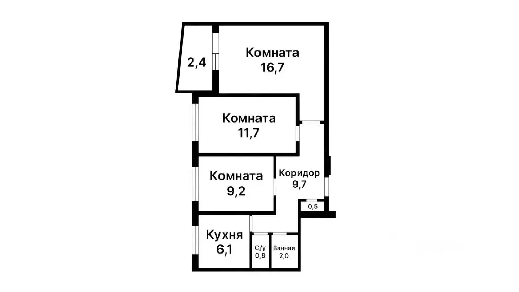 3-к кв. Самарская область, Тольятти просп. Степана Разина, 48 (58.4 м) - Фото 1