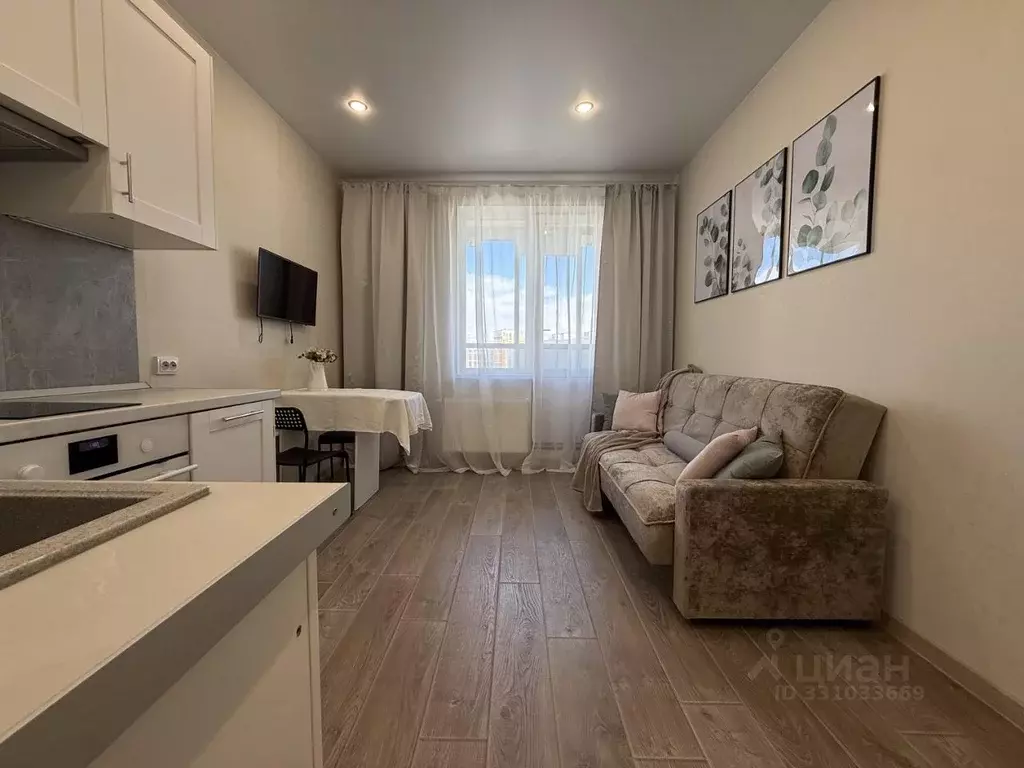 Студия Санкт-Петербург ул. Плесецкая, 10 (20.6 м) - Фото 1