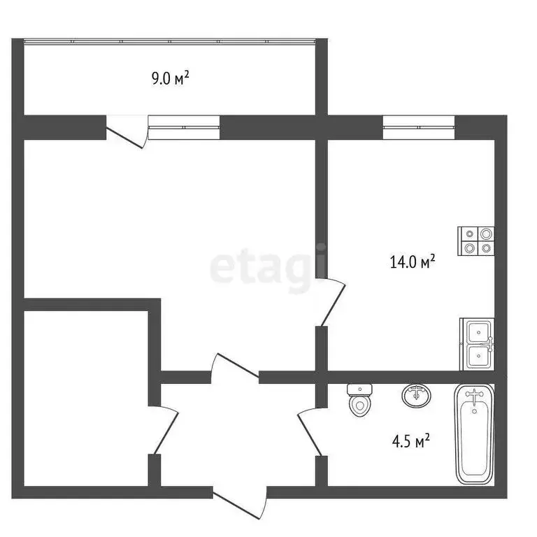 2-комнатная квартира: Ярославль, улица Батова, 12 (60.2 м) - Фото 0