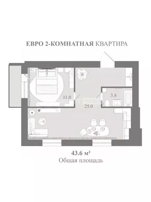 2-к кв. Белгородская область, Белгород ул. Белгородского полка, 74к2 ... - Фото 1