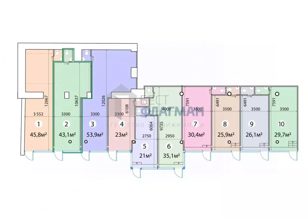 Помещение свободного назначения в Москва ул. Красная Пресня, 12 (43 м) - Фото 2