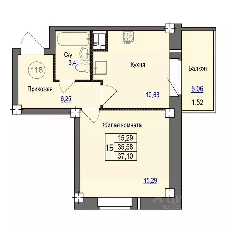 1-к кв. Псковская область, Псковский район, Завеличенская волость, д. ... - Фото 1