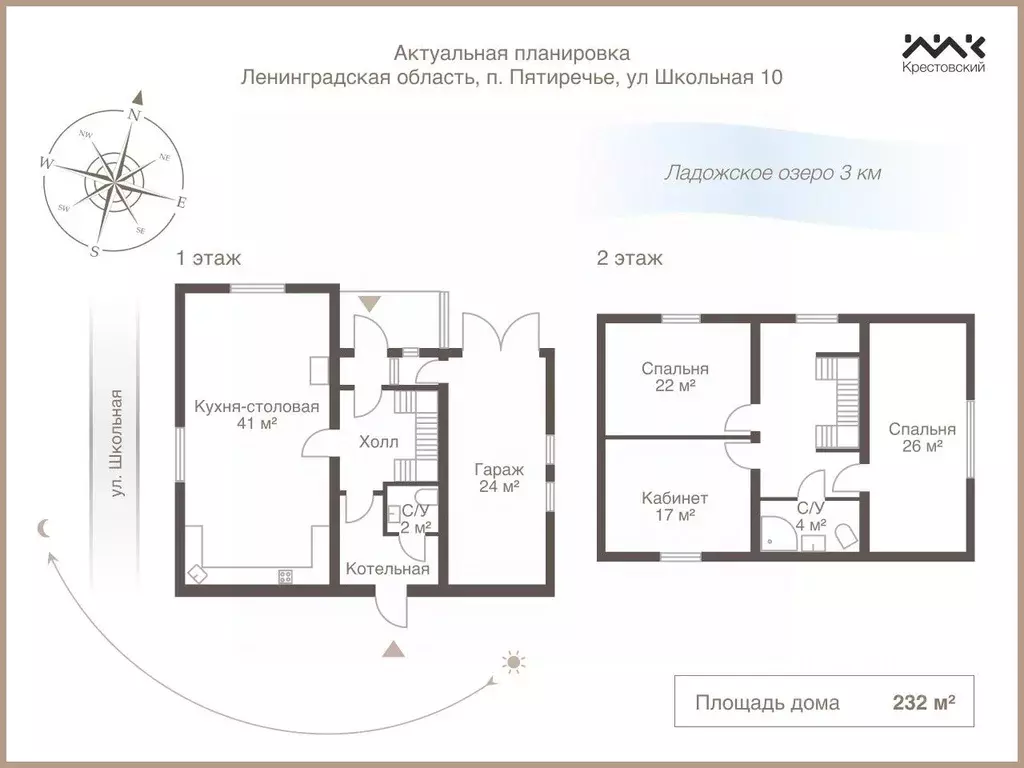 Дом в Ленинградская область, Приозерский район, Запорожское с/пос, ... - Фото 2