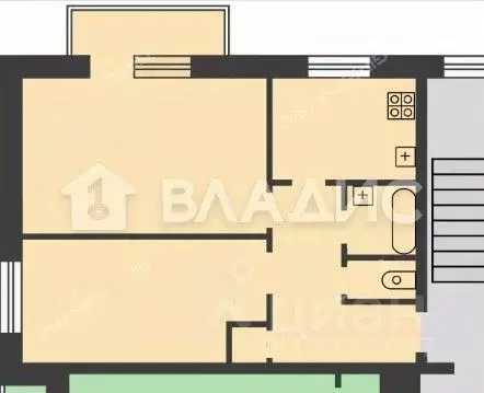 2-к кв. Нижегородская область, Нижний Новгород Большая Покровская ул., ... - Фото 2