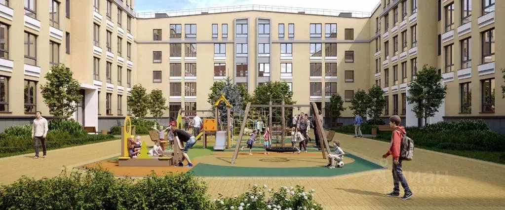 Квартира, 1 комната, 39.71 м - Фото 1