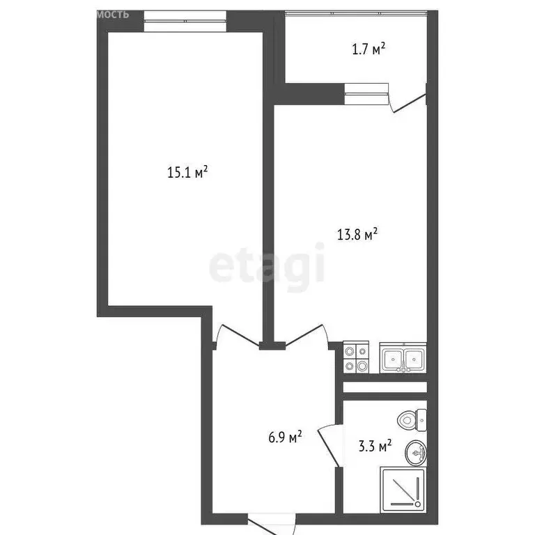 1-комнатная квартира: Ростов-на-Дону, улица Нансена, 103/1/7 (41 м) - Фото 0