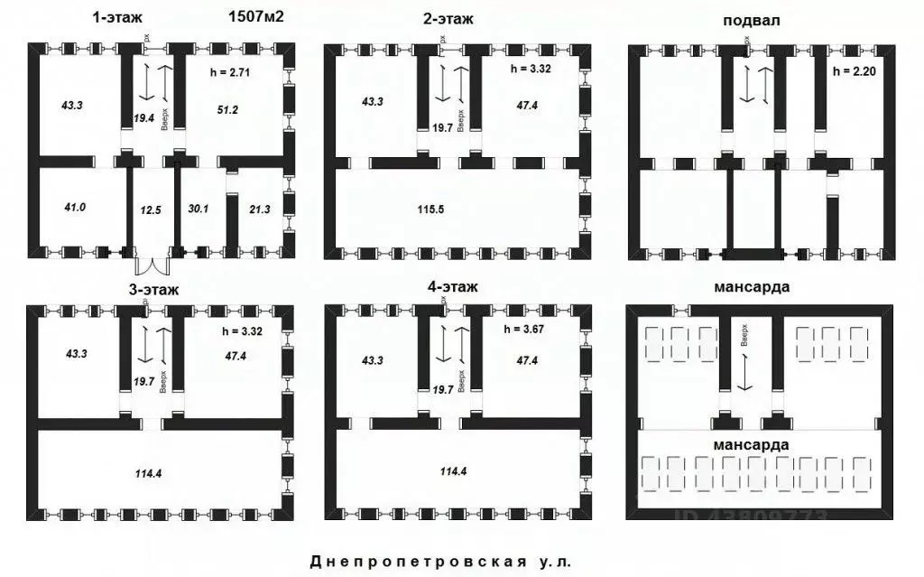Офис в Санкт-Петербург Днепропетровская ул., 29 (1150 м) - Фото 2
