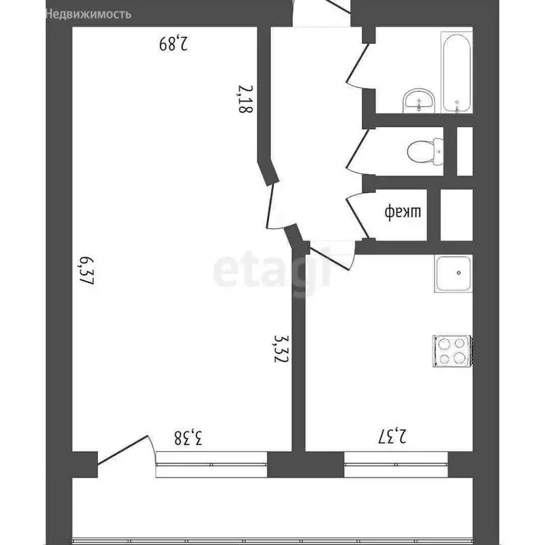 1-комнатная квартира: Ставрополь, улица 45-я Параллель, 32 (36.6 м) - Фото 0