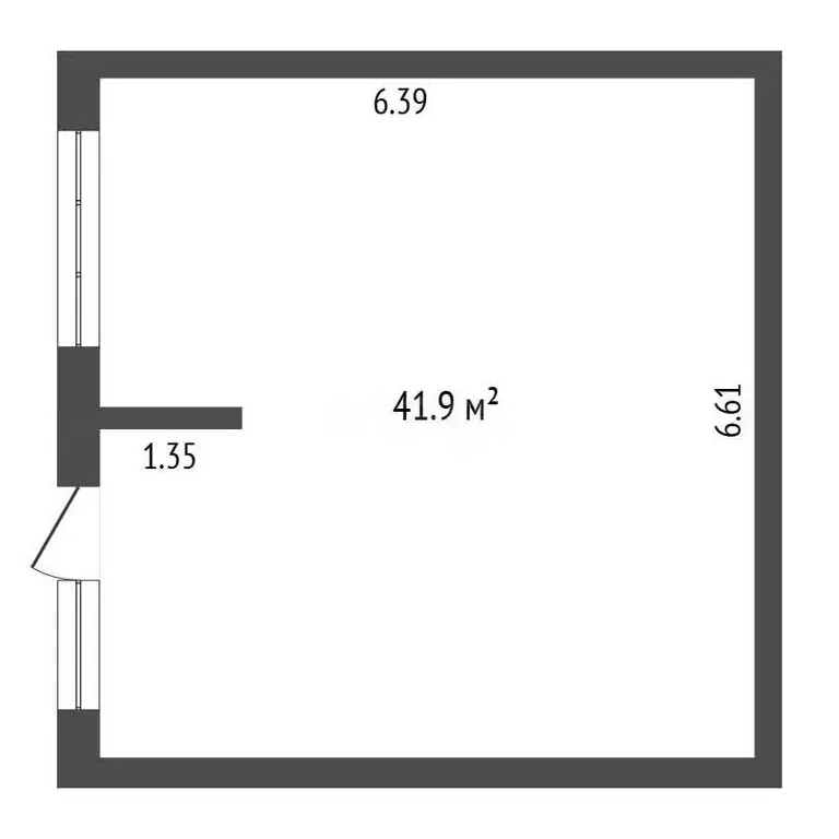 Помещение свободного назначения (42 м) - Фото 1