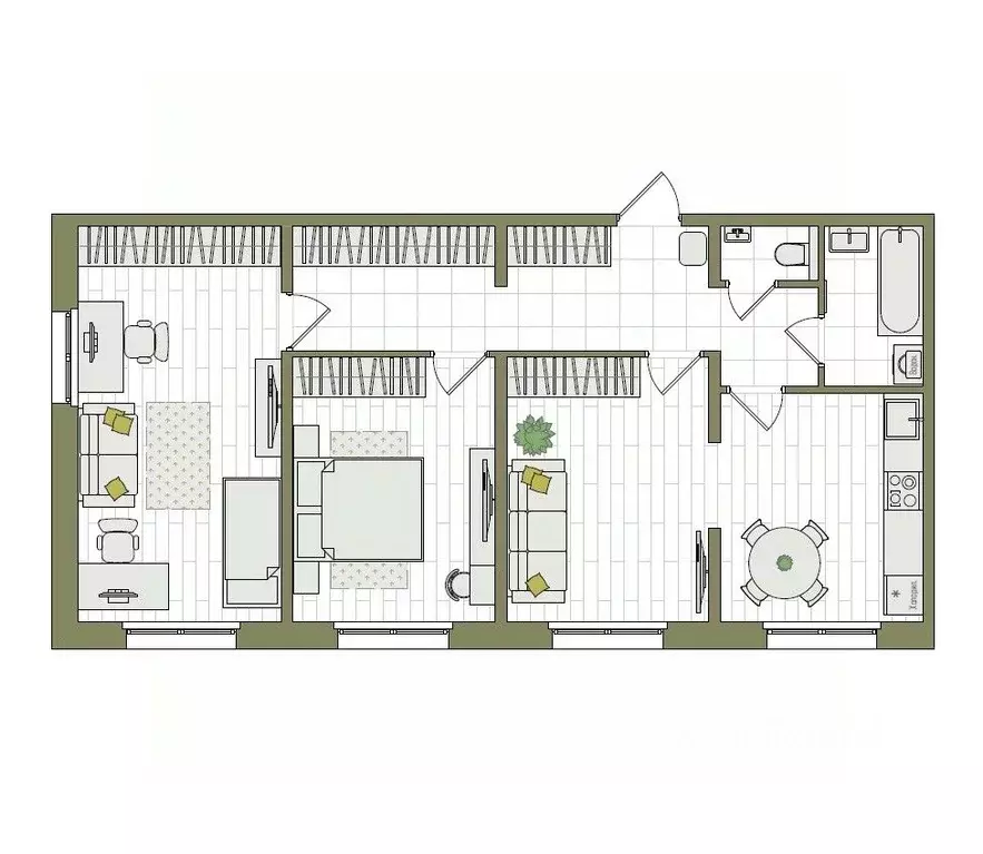 3-к кв. Кировская область, Киров ул. Чистопрудненская, 13А (76.0 м) - Фото 0