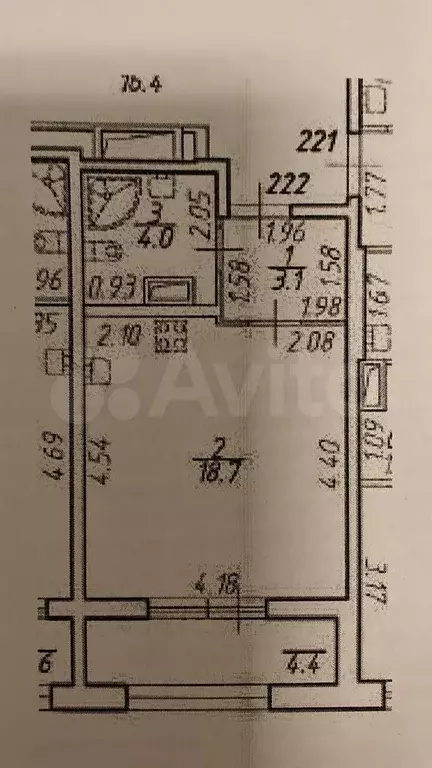 Квартира-студия, 25,8 м, 5/22 эт. - Фото 0