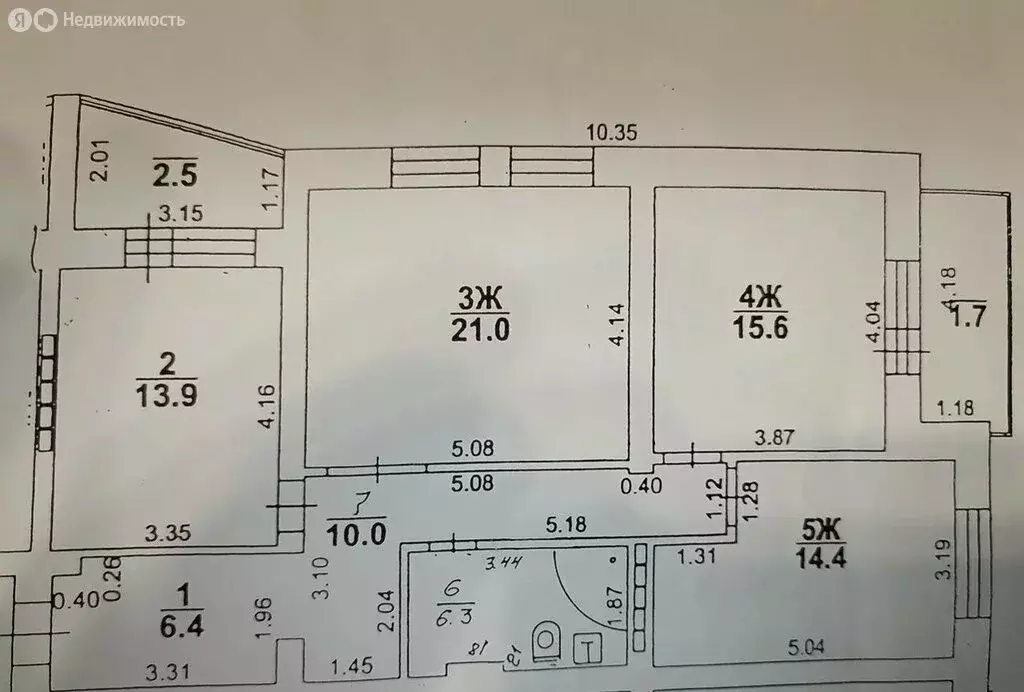 3-комнатная квартира: Калининград, улица Лермонтова, 20 (95 м) - Фото 0