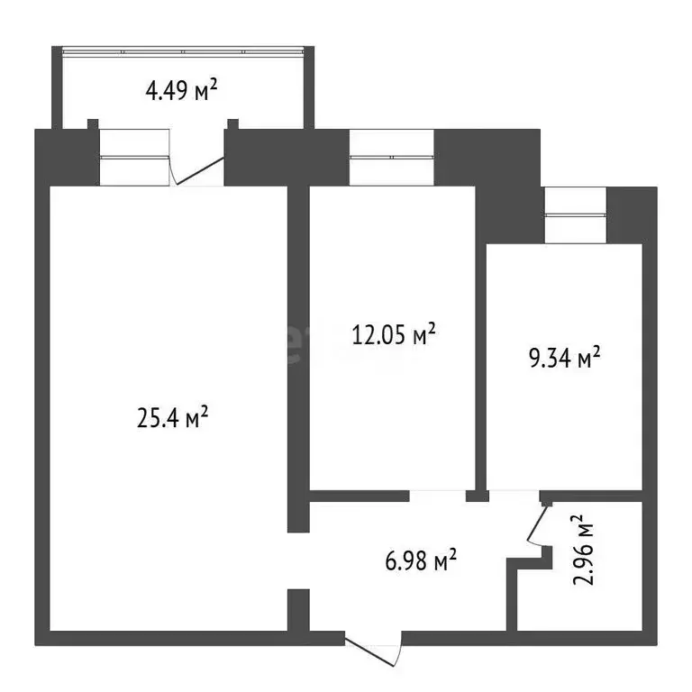 2-комнатная квартира: Красноярск, Соколовская улица, 60 (56.4 м) - Фото 1