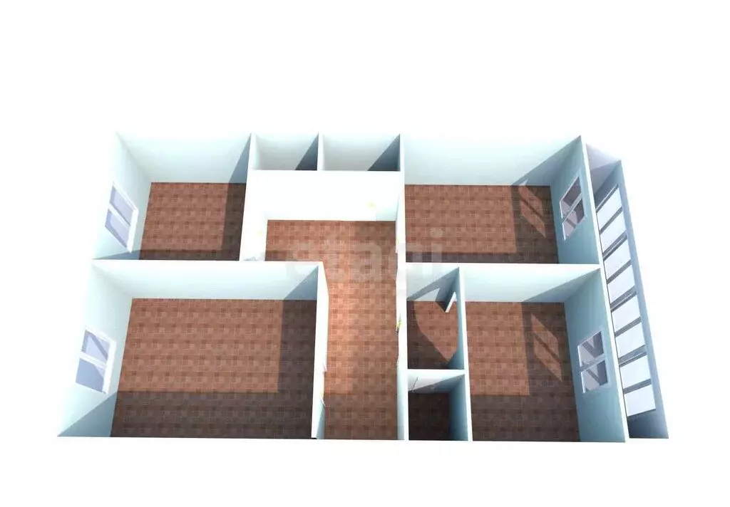 3-комнатная квартира: Южно-Сахалинск, Бумажная улица, 22Б (61.9 м) - Фото 1