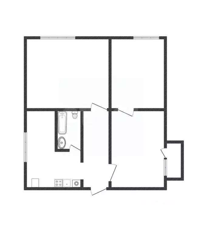 3-к кв. Алтайский край, Солонешенский район, с. Солонешное ул. П. ... - Фото 2