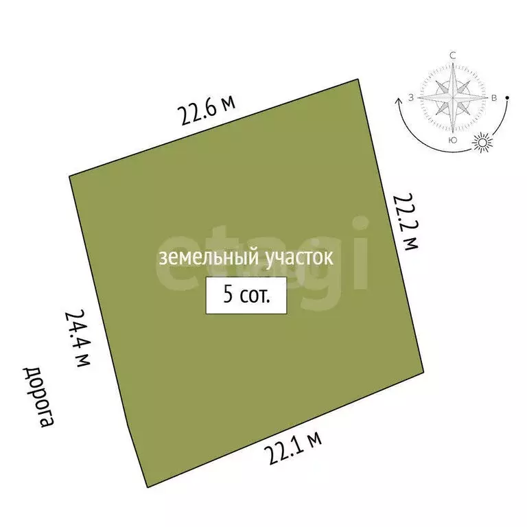 Участок в Приветное, улица Карла Маркса (5 м) - Фото 2