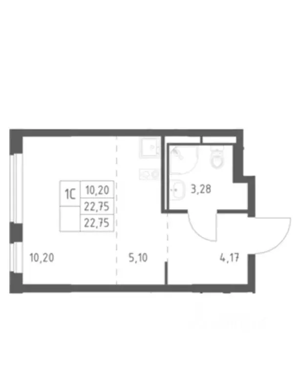 Студия Московская область, Мытищи пер. 1-й Стрелковый, 5 (22.0 м) - Фото 2