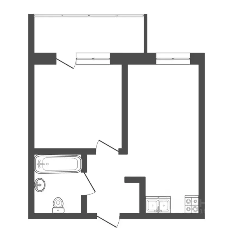 1-к кв. Тюменская область, Тюмень ул. Фармана Салманова, 16 (39.7 м) - Фото 2