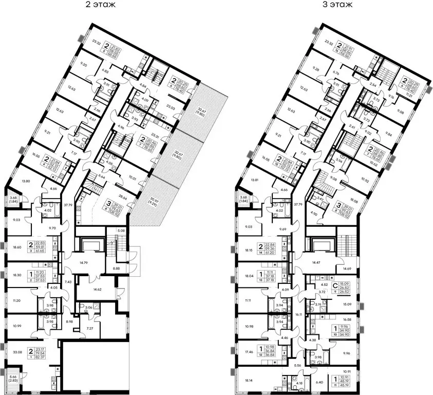 2-комнатная квартира: Санкт-Петербург, улица Шкапина, 15 (78 м) - Фото 1