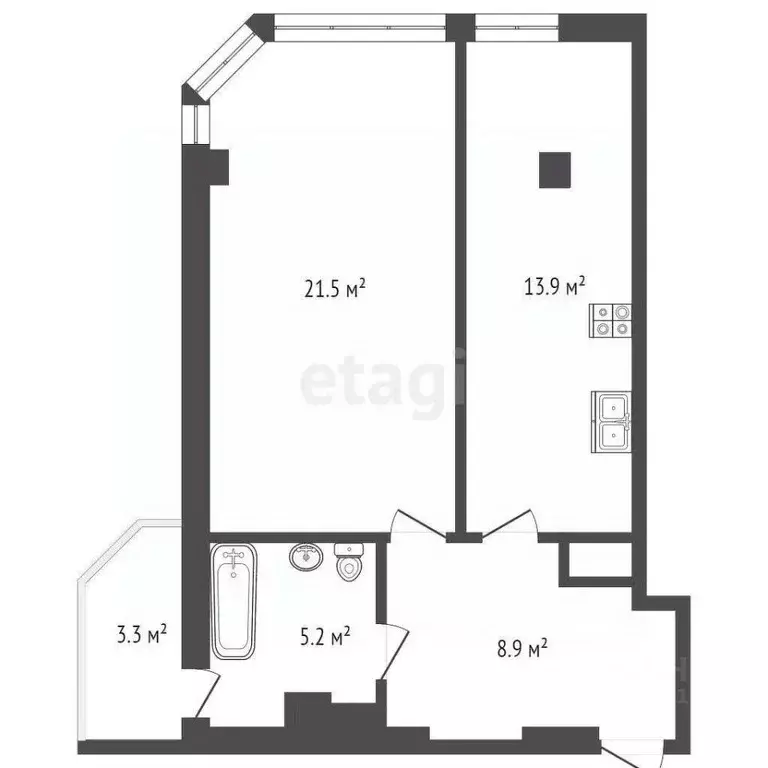 1-к кв. Севастополь ул. Степаняна, 9А (49.5 м) - Фото 1