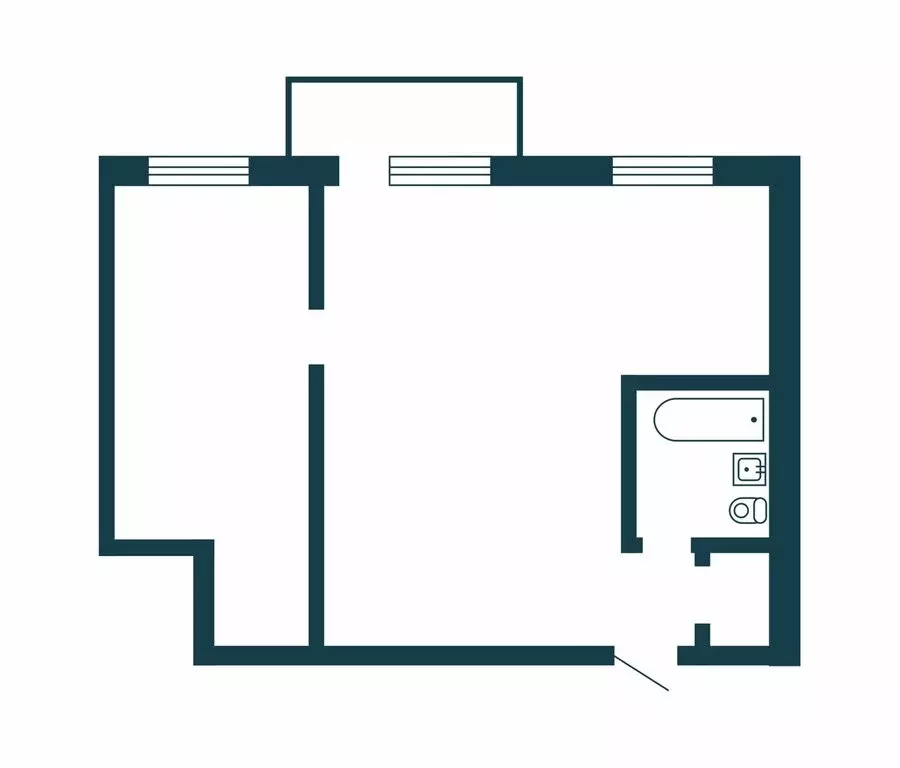 Квартира-студия: Новосибирск, микрорайон Горский, 72 (26 м) - Фото 2