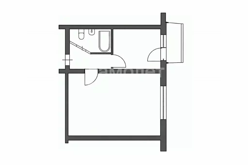 1-к кв. Приморский край, Находка Нахимовская ул., 23 (29.1 м) - Фото 2