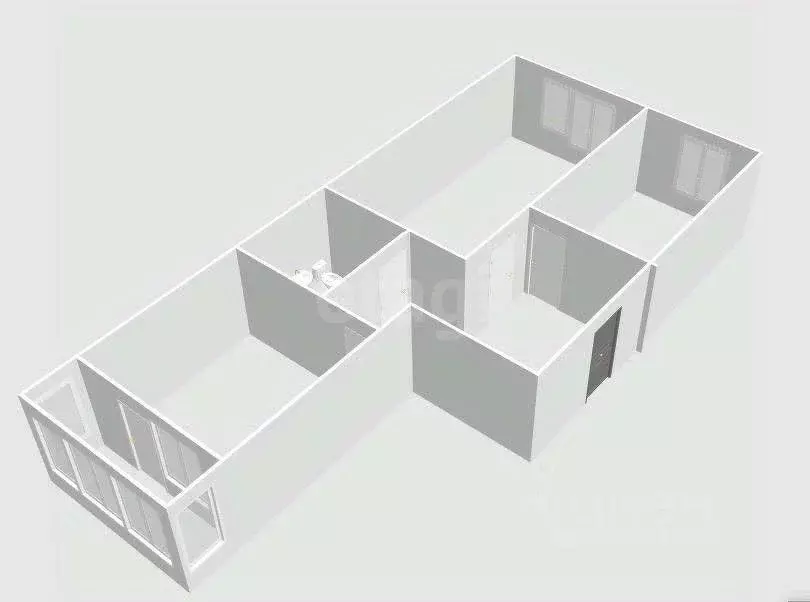 2-к кв. Сахалинская область, Холмск Капитанская ул., 5 (48.8 м) - Фото 2
