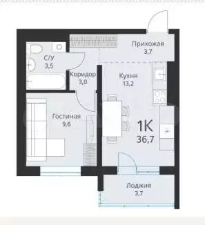 Квартира-студия, 28 м, 17/17 эт. - Фото 0