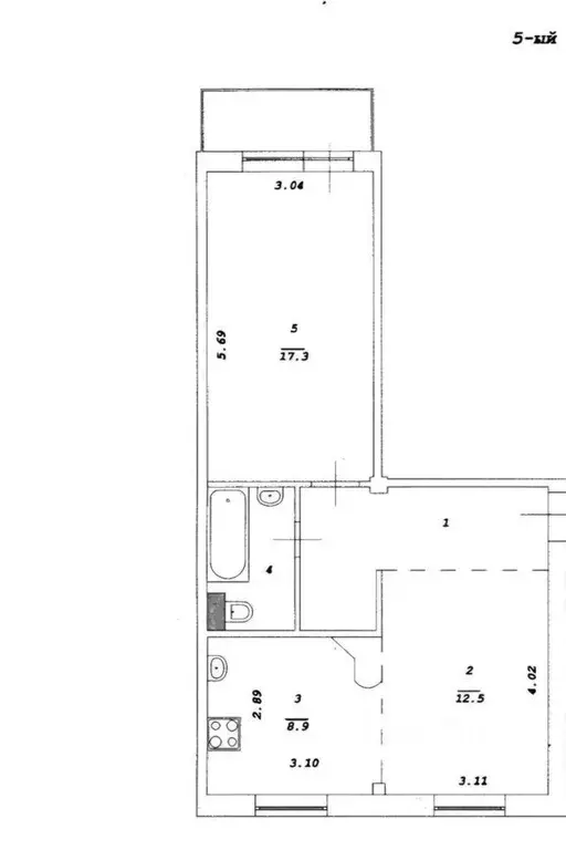 2-к кв. Иркутская область, Ангарск 32-й мкр, 7 (51.0 м) - Фото 0