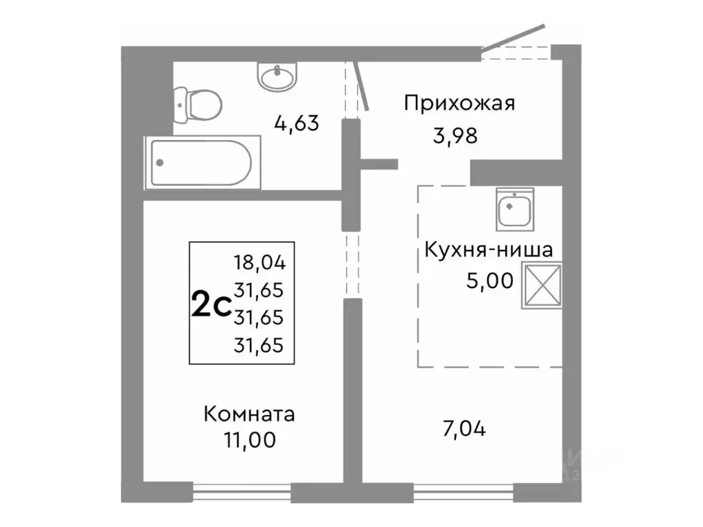 2-к кв. Челябинская область, Челябинск Никс Лайн на Ярославской жилой ... - Фото 1