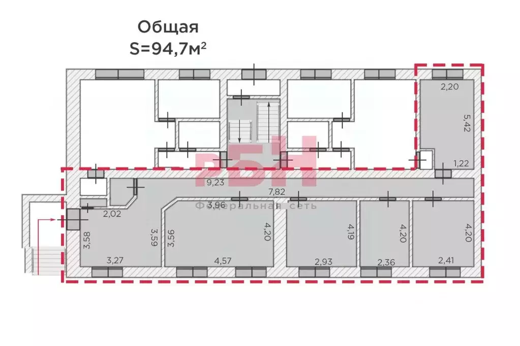 Офис в Тюменская область, Тюмень Одесская ул., 55 (95 м) - Фото 1