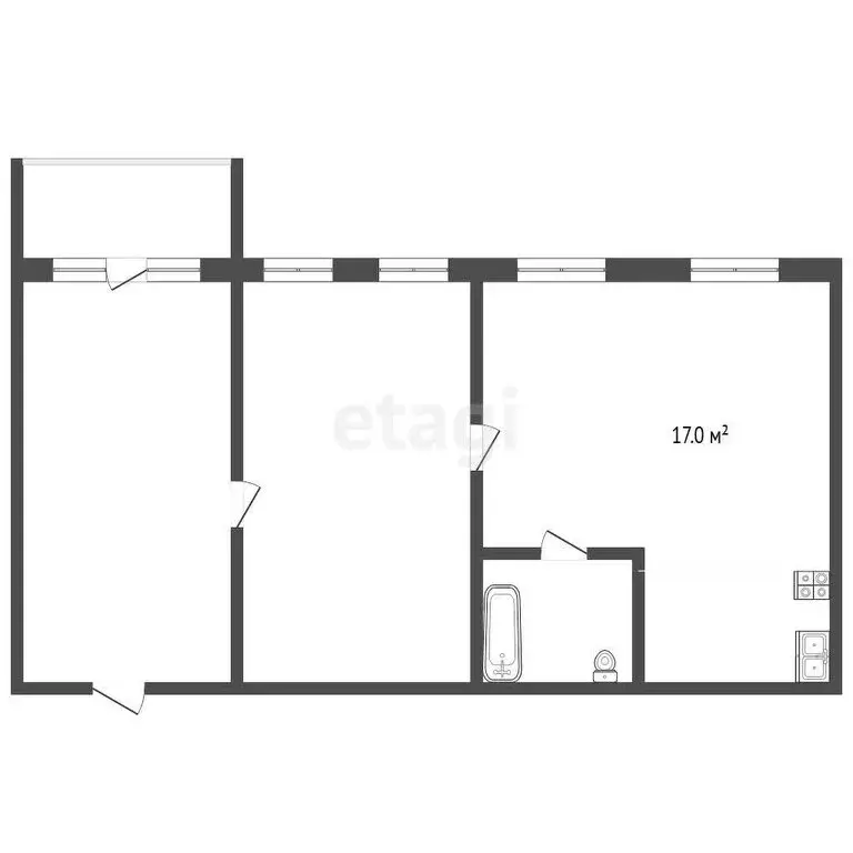 3-комнатная квартира: Пятигорск, Теплосерная улица, 7 (56 м) - Фото 0