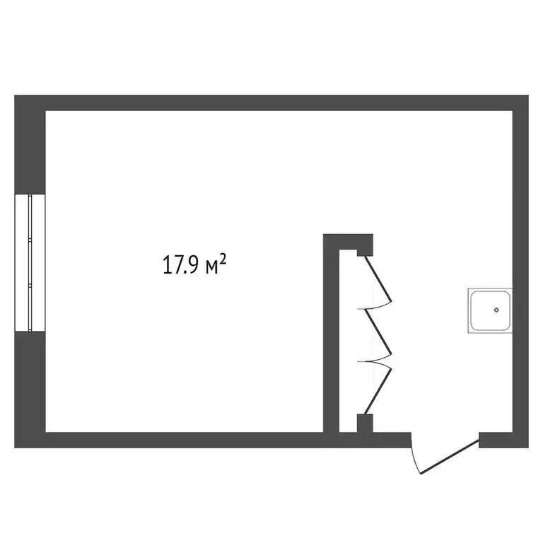 1к в -комнатной квартире (18 м) - Фото 1