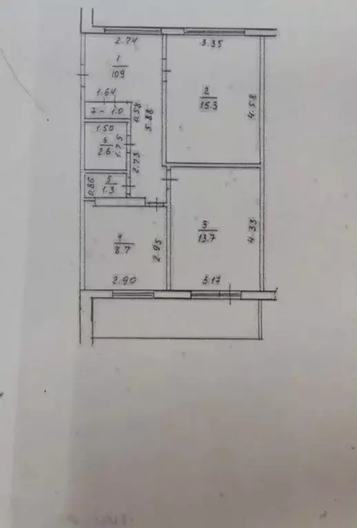 Продаётся 2-к квартира, 54 м - Фото 0