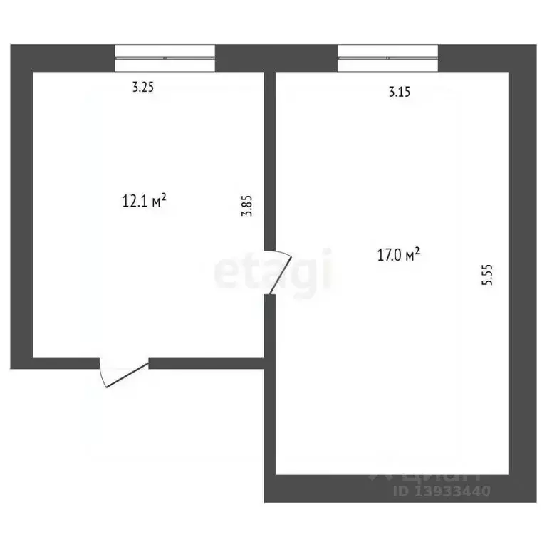 Комната Тюменская область, Тюмень ул. Республики, 212 (17.1 м) - Фото 2