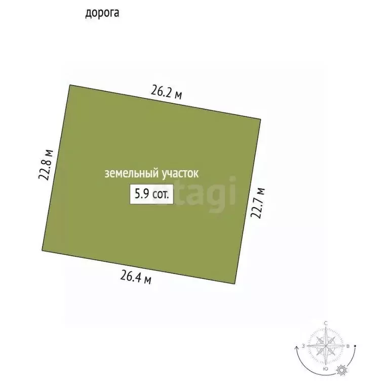 Участок в Севастополь Красный Октябрь КСП,  (5.87 сот.) - Фото 2