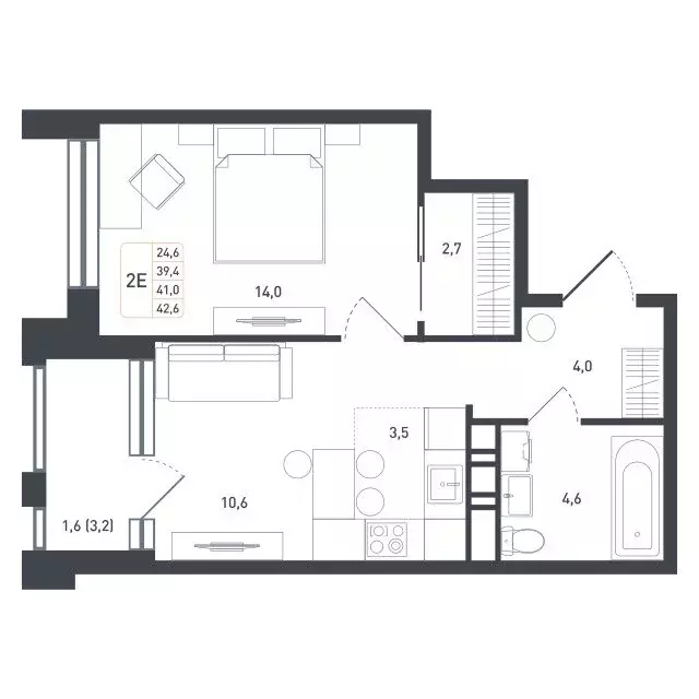 2-комнатная квартира: Московская область, городской округ Подольск, ... - Фото 1